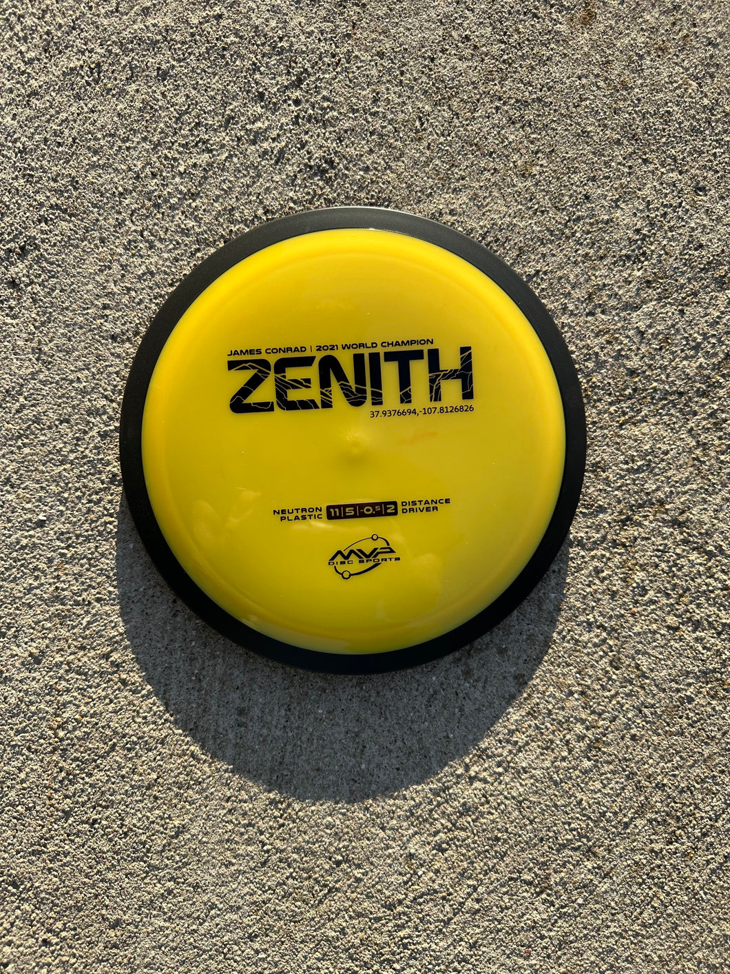 MVP Disc Sports Zenith Distance Driver 167g yellow