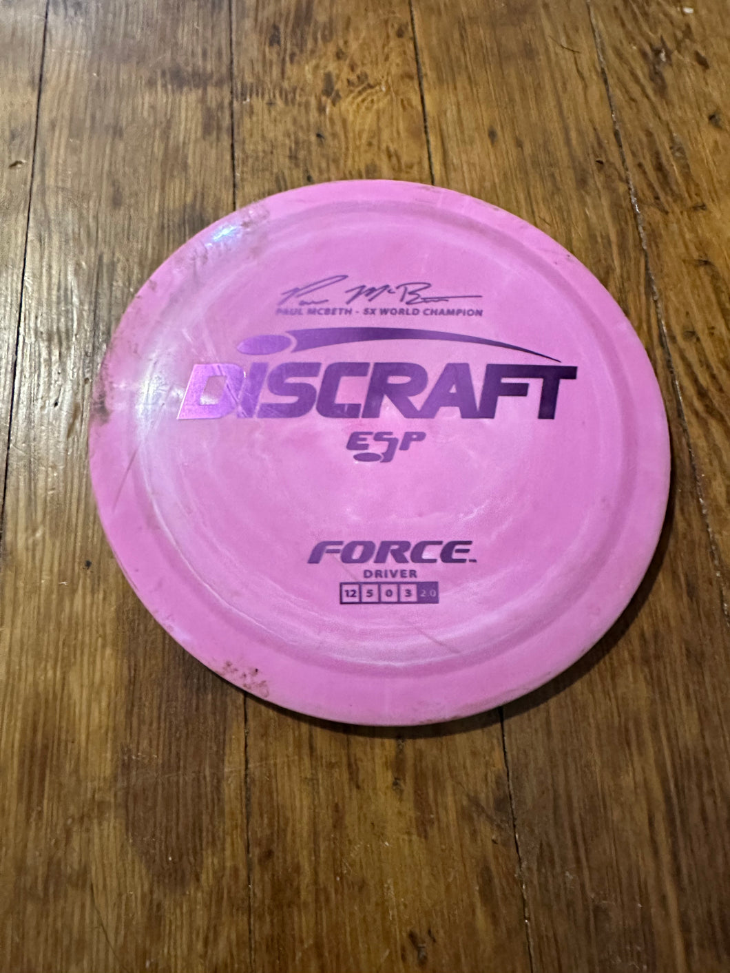 Discraft Force Distance Driver pink 173-174g