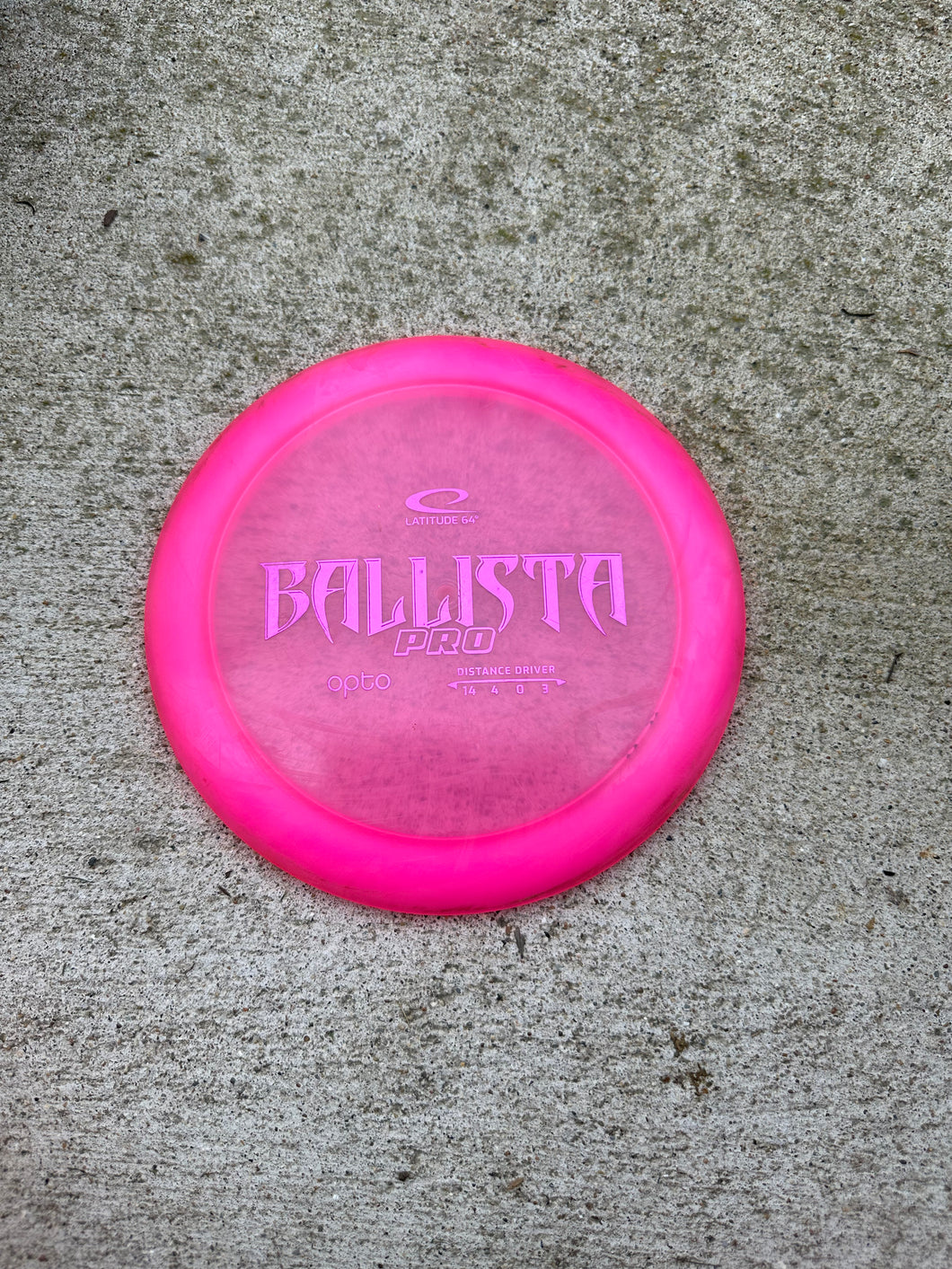 Latitude 64 Ballista Pro Distance Driver 173g pink